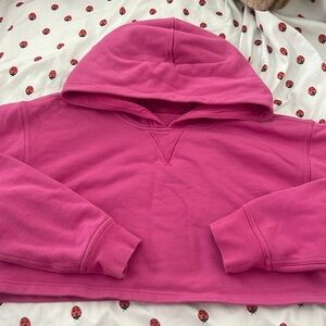 Lululemon pink cropped sweatshirt